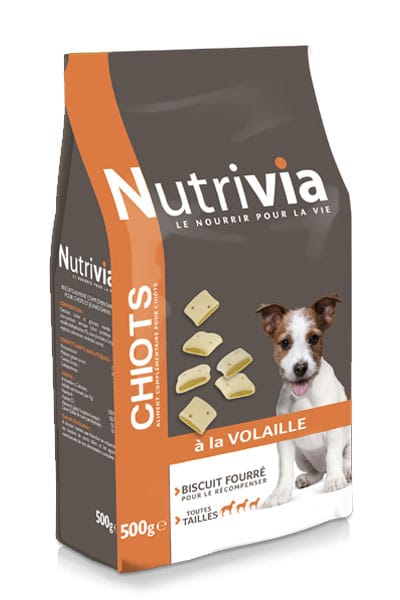 Nutrivia - Biscuits Fourrés pour Chiot