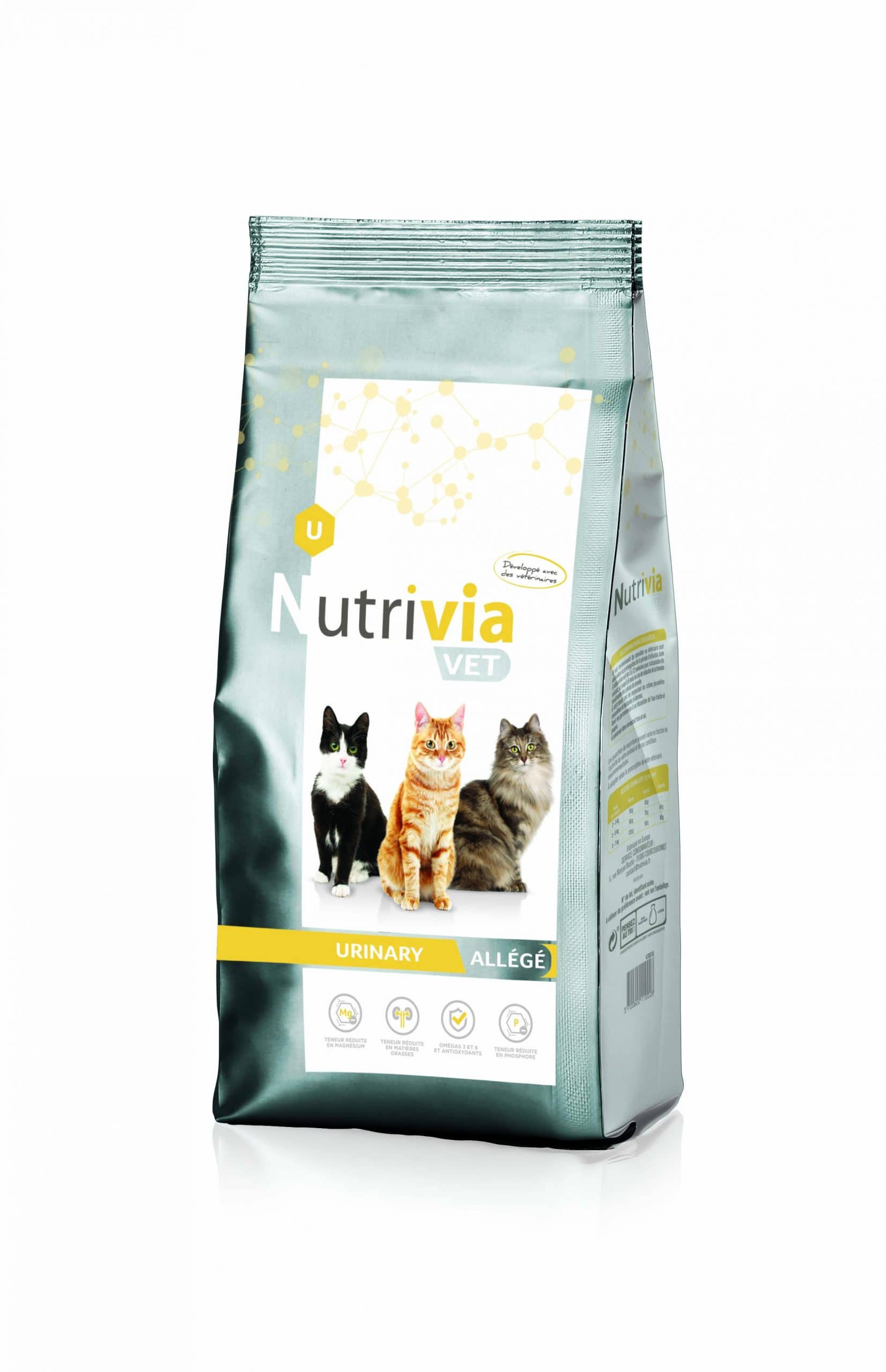 Nutrivia Vet - Croquettes Allégées pour Chat - Urinary - Nutrivia