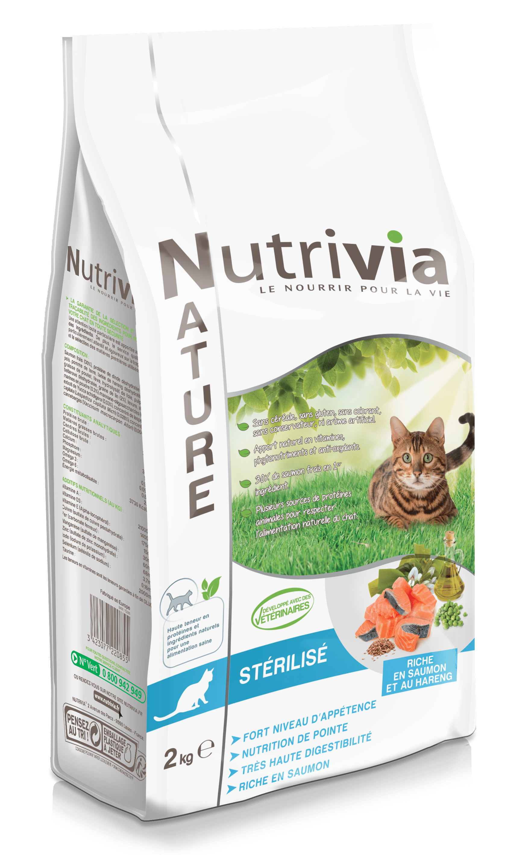 Nutrivia - Croquettes au Poulet pour Chaton - Nutrivia