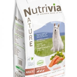 Nutrivia Nature - Croquettes au Saumon pour chien Adulte