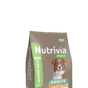 Nutrivia Original – Croquettes Au Poulet Frais Pour Chien Adulte De Moyenne Taille 3 KG