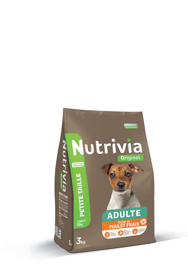 Nutrivia Original – Croquettes Au Poulet Frais Pour Chien Adulte De Petite Taille