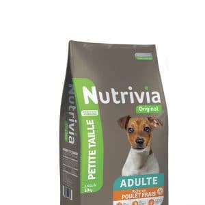 Nutrivia Original – Croquettes Au Poulet Frais Pour Chien Adulte De Petite Taille