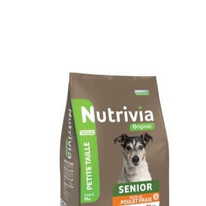 Nutrivia Original – Croquettes Au Poulet Frais Pour Chien Senior De Petite Taille