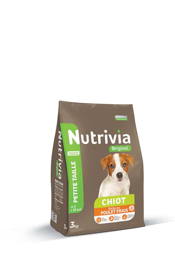 Nutrivia Original – Croquettes Au Poulet Frais Pour Chiot De Petite Taille